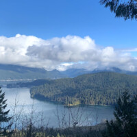 郊外の湖の近くに遊びに行ったときの写真