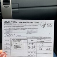 ワクチンの証明書です!